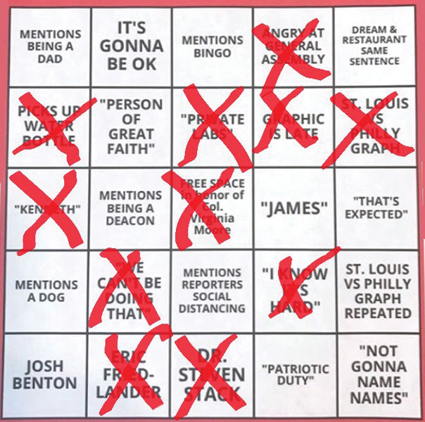 Beshear briefing bingo